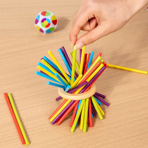 Wooden Stick Tower Balance Game