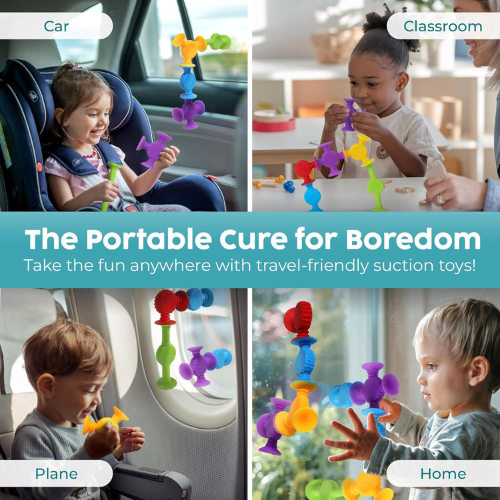 **BunMo 10-Pack Suction Bath Toys for Toddlers**