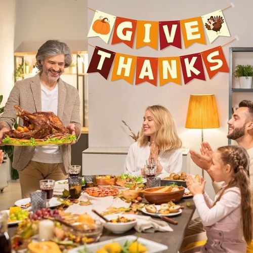 Thanksgiving Decorations - GIVE THANKS Banner