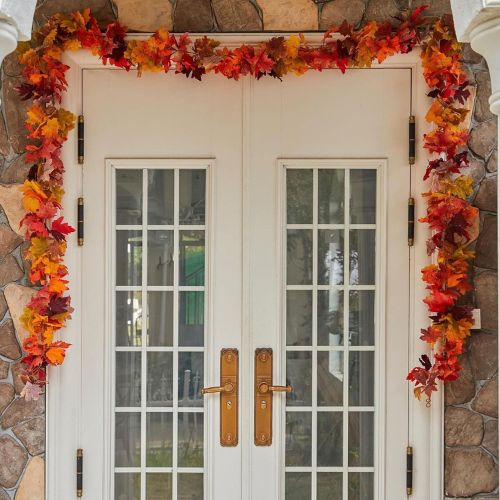6PCS Maple Leaf Autumn Garland Hanging Fall Vines Table