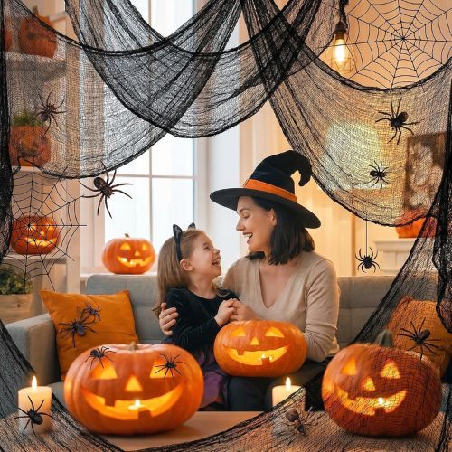 5Pcs Halloween Creepy Cloth Black