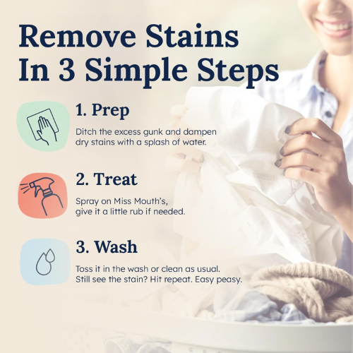 Miss Mouth's Messy Eater Stain Treater Spray , 3 Pack (4oz Each).