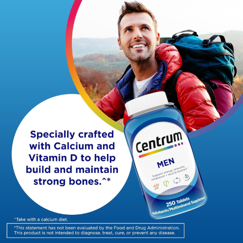 Centrum Multivitamin for Men, Multivitamin/Multimineral Supplement 250 Count