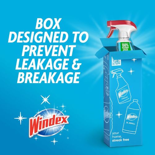 Windex Glass & Window Cleaner Spray Bottle, Original, 23 oz