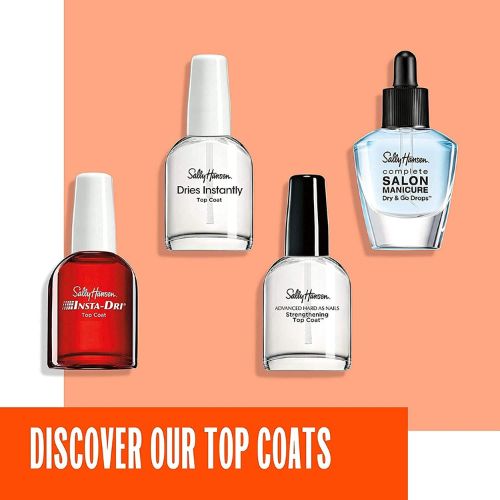 Sally Hansen Insta-Dri®, Clear Top Coat, Quick Dry, Long Lasting, Streak