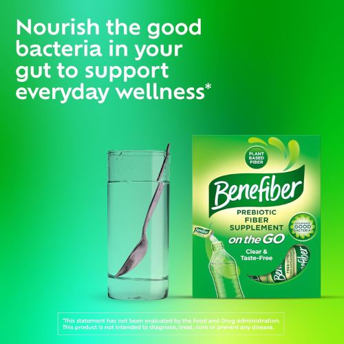 Benefiber Prebiotic Fiber Supplement Powder, Unflavored, 28 Stick Packs