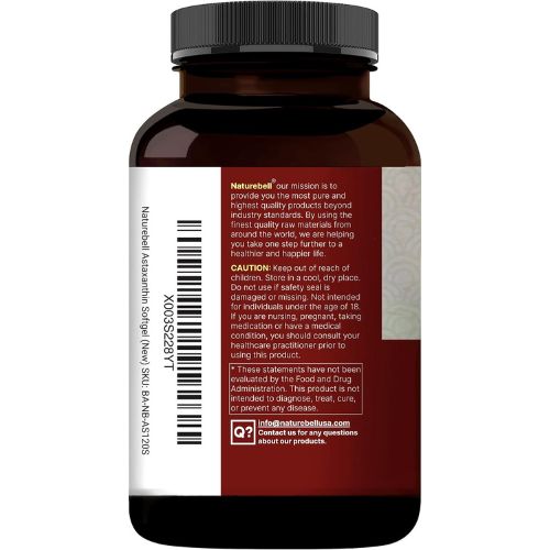 NatureBell Maximum Strength Astaxanthin 12mg