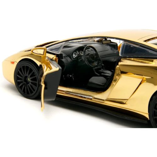 Fast & Furious 1:24 Lamborghini Gallardo Gold Chrome Die-Cast Car