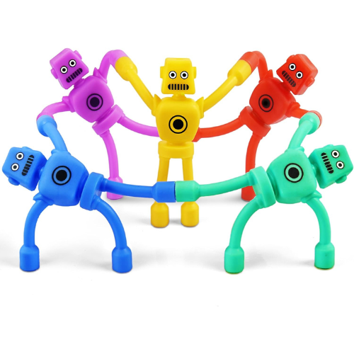 Magnetic Robot Men Travel Toys 5PC Fidget Magnets for Kids
