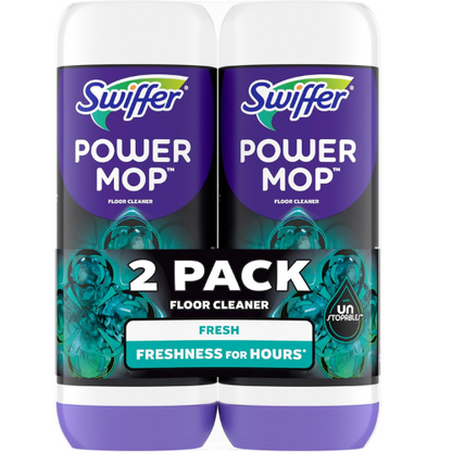Swiffer Power Mop Floor Cleaning Solution  25.3 fl oz , 2-Pack