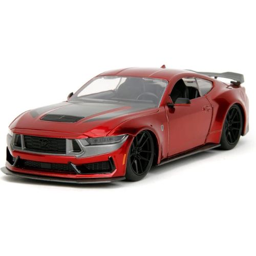 Big Time Muscle 1:24 2024 Ford Mustang GT Dark Horse Die-Cast Car – Candy Red