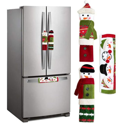 3 Piece Set Christmas Snowman Refrigerator Door
