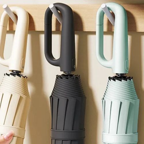 Ring-Buckle Automatic Windproof Sun Rain Umbrella