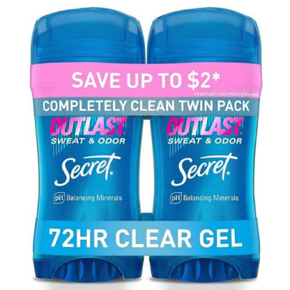 Secret Outlast Antiperspirant Deodorant for Women, 72hr Sweat & Odor Protection