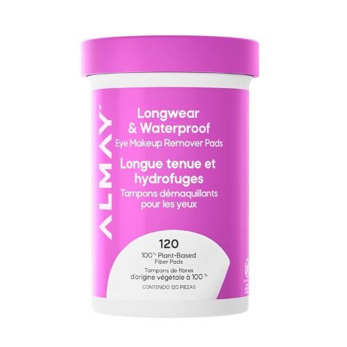 Almay Longwear & Waterproof Eye Makeup Remover Pads, 120 Count