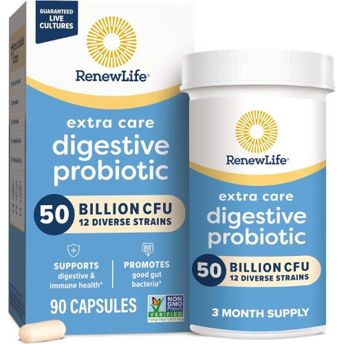 Renew Life Extra Care Digestive Probiotic 50 Billion CFU