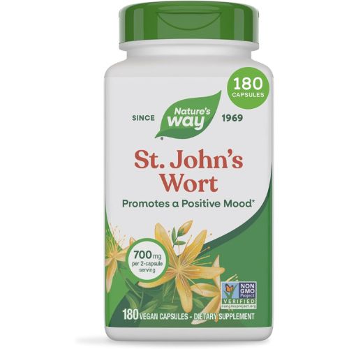 Nature's Way St. John’s Wort Capsules, 700 mg per Serving, 180 ct