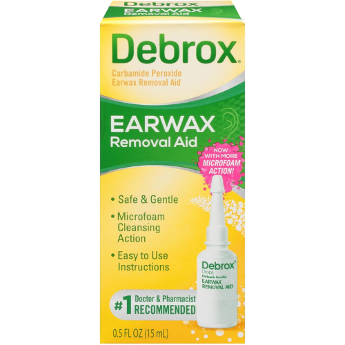 Debrox Ear Wax Removal Drops – Gentle Microfoam Formula, 0.5 fl oz ...