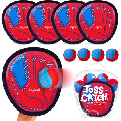 JoyCat Toss & Catch Ball Set – 2 Paddles , 2 Balls Outdoor Game