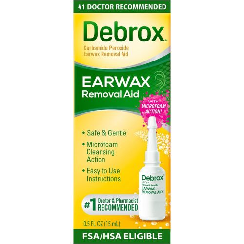 Debrox Earwax Removal Aid, 0.5 oz Earwax Removal Drops
