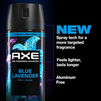 AXE Fine Fragrance Collection Body Spray Blue Lavender Freshness 2.9 oz