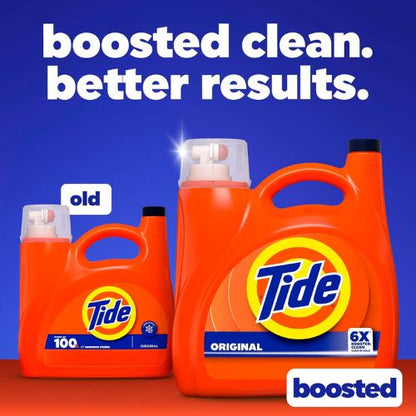 Tide Liquid Laundry Detergent, Original Scent, 125 fl oz