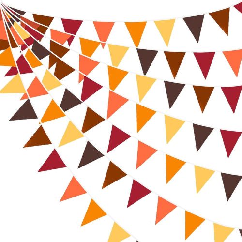 32Ft Fall Banner Decorations Triangle Flag