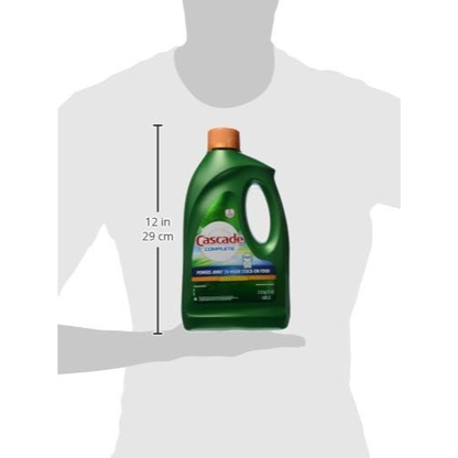 Cascade Complete Dishwasher Detergent Liquid Gel, Dish Detergent, Dishwasher Soap, Citrus, 75oz