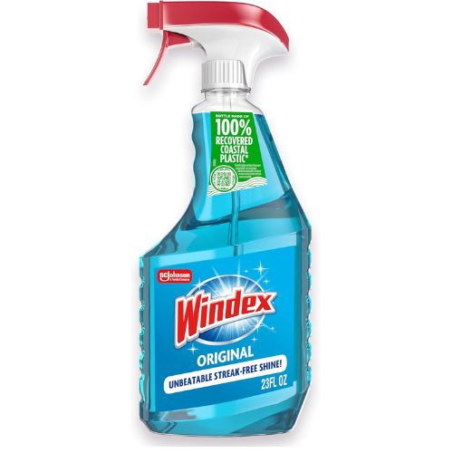 Windex Glass & Window Cleaner Spray Bottle, Original, 23 oz