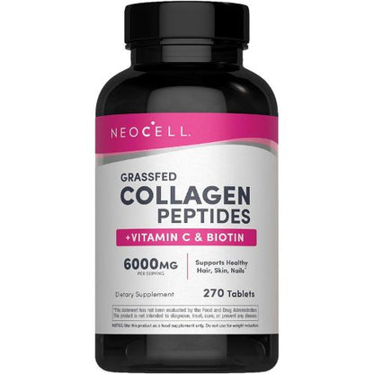 NeoCell Collagen Peptides Pills | 270 Caplets | with Vitamin C and Biotin