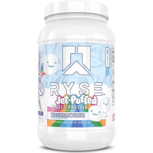 RYSE Loaded Protein Powder - Jet-Puffed Marshmallow - 25g Whey Protein Isolate
