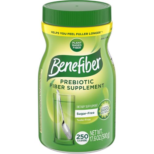 Benefiber Prebiotic Fiber Supplement Powder, Unflavored, 250 Teaspoons
