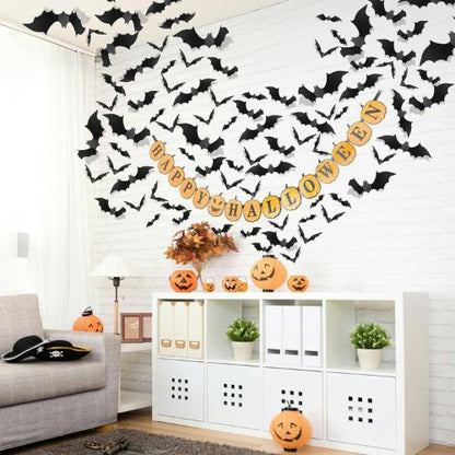 Piteno® 140Pcs Bats Halloween Decorations