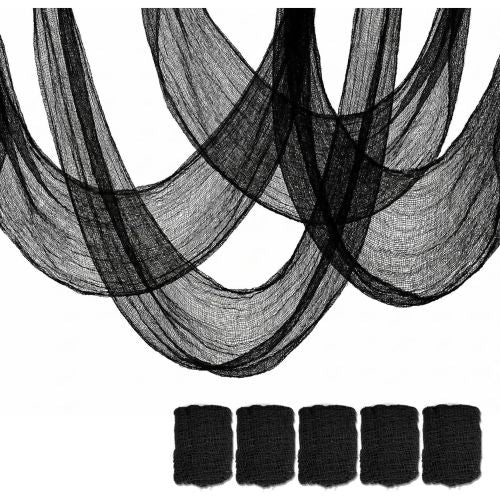 5Pcs Halloween Creepy Cloth Black