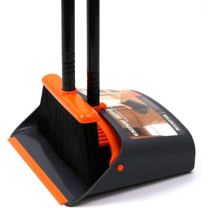 TreeLen Broom & Dustpan Set , Upright Cleaning Made Easy.