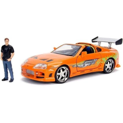 Jada 1:24 Diecast 1995 Toyota Supra with Brian O'Conner Figure – Collectible for Fast & Furious Fans