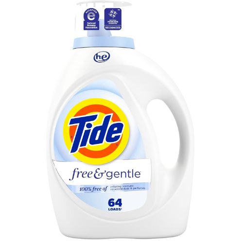 Tide Free & Gentle Liquid Laundry Detergent, 64 Loads, 84 fl oz