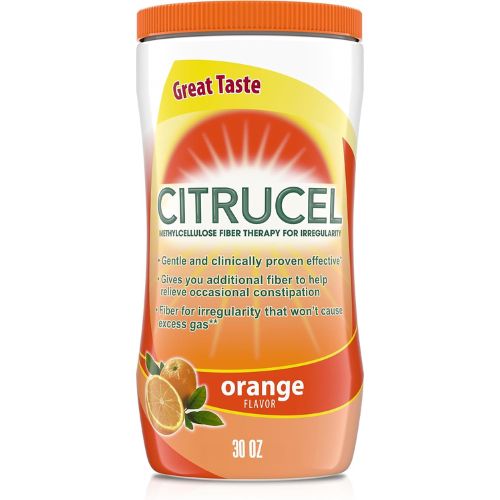 Citrucel Powder Fiber Therapy for Occasional Constipation Relief, 30 oz