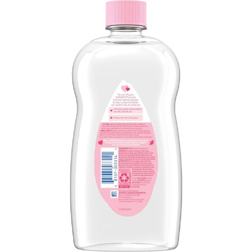 Johnson's Baby Oil, Pure Mineral Oil, Original Scent, 20 fl. oz