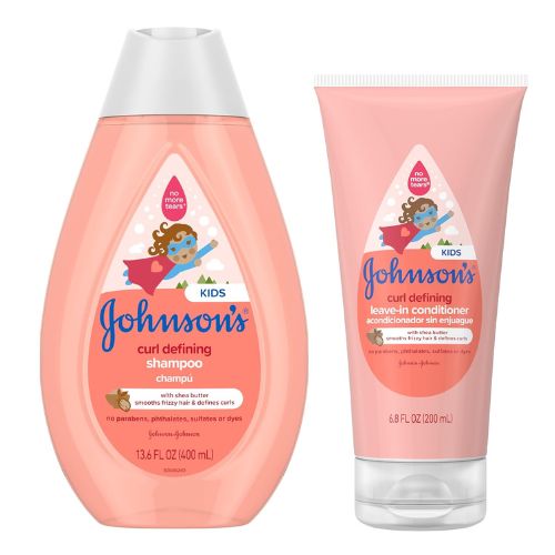 Bundle of Johnson's Kids Curl-Defining, Frizz Control, Tear-Free Kids Shampoo