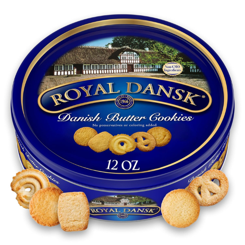 Royal Dansk Danish Cookie Selection 12 Oz Tin