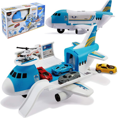Tuko Transport Cargo Airplane Playset with Cars Toy Airplane .