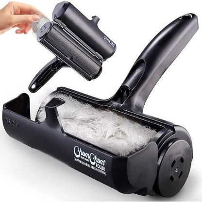ChomChom Pet Hair Remover – Reusable Roller for Furniture & Clothing (Black)