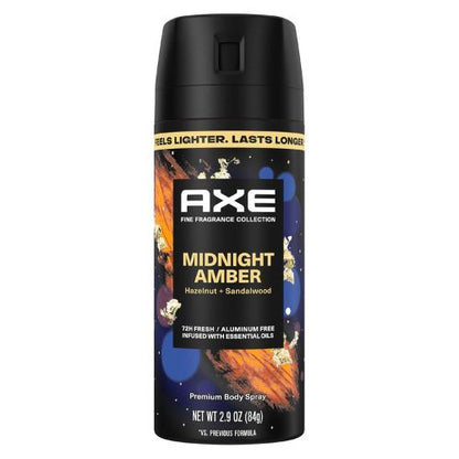 AXE Fine Fragrance Collection Body Spray Midnight Amber Freshness 2.9 oz