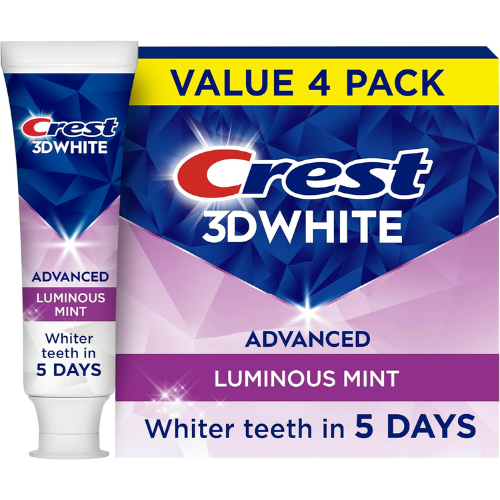 Crest 3D White Advanced, Teeth Whitening Toothpaste for Adults