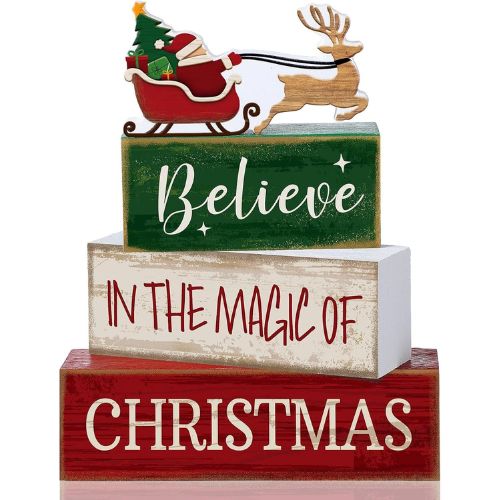Lineshading 4 Pcs Christmas Table Decorations