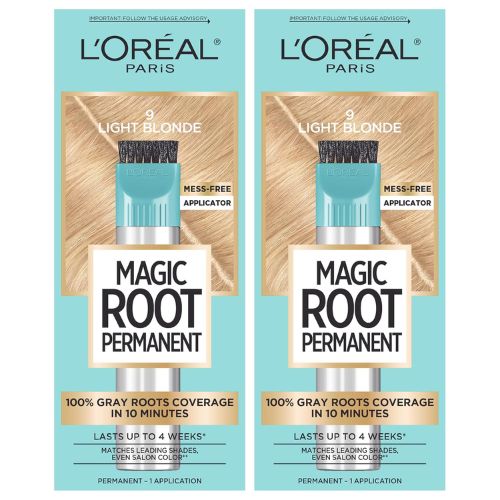 L'Oreal Paris Magic Root Permanent Hair Color Kit 9 Light Blonde (2 Count)