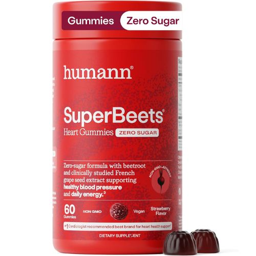 humanN SuperBeets Gummies – Energy & Circulation Support, Sugar-Free, 60ct
