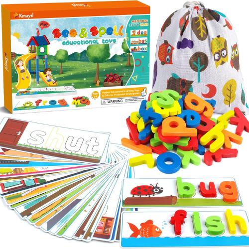 KMUYSL See & Spell Learning Toys for Kids , Set for Boys & Girls.