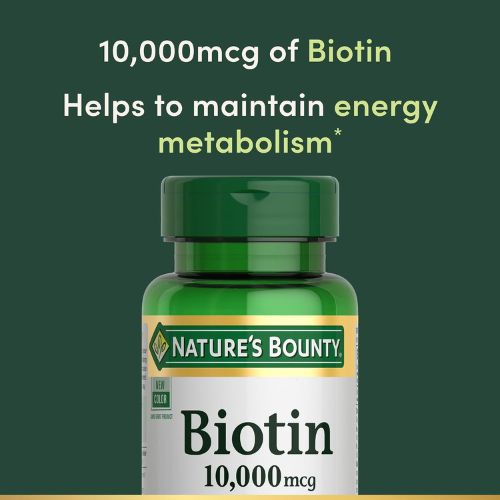 Nature's Bounty Biotin Hair Skin and Nails Vitamins, 120 Softgels
